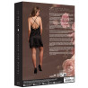 Amour by Le Desir Robe Fendue Krystal Noir